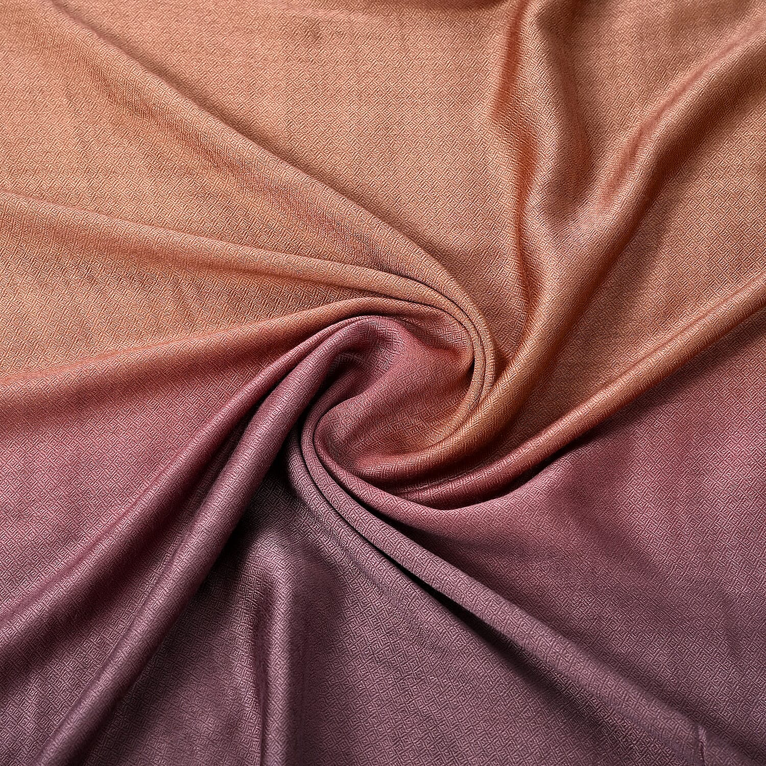 Tamsy Dual Shade Ombre Stole (Size 210 x 70 cm) - Copper & Dark Purple
