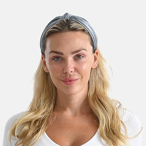 Tamsy Set of 3 Knotted Headband - Black, Grey & Cream