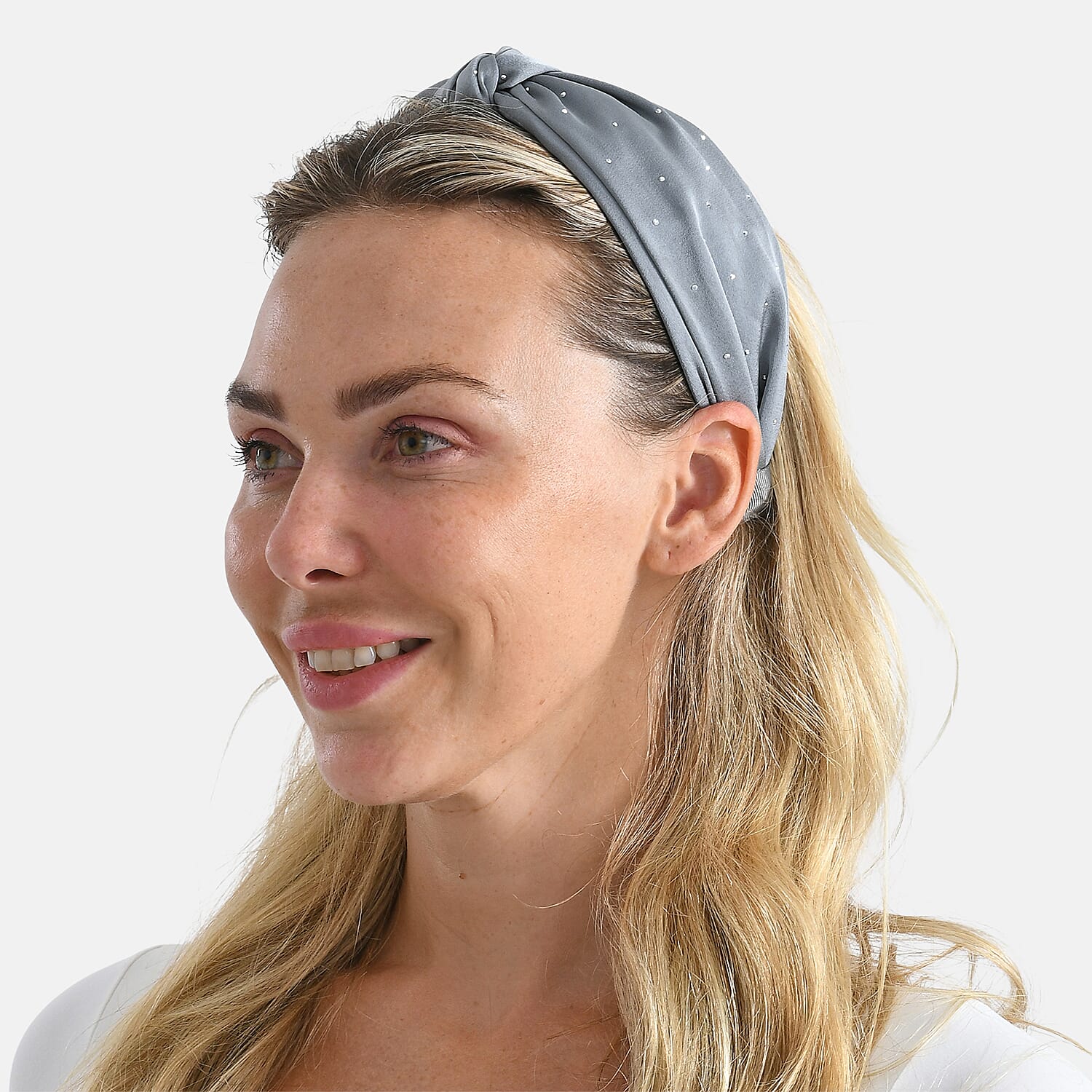 Tamsy Set of 3 Knotted Headband - Black, Grey & Cream