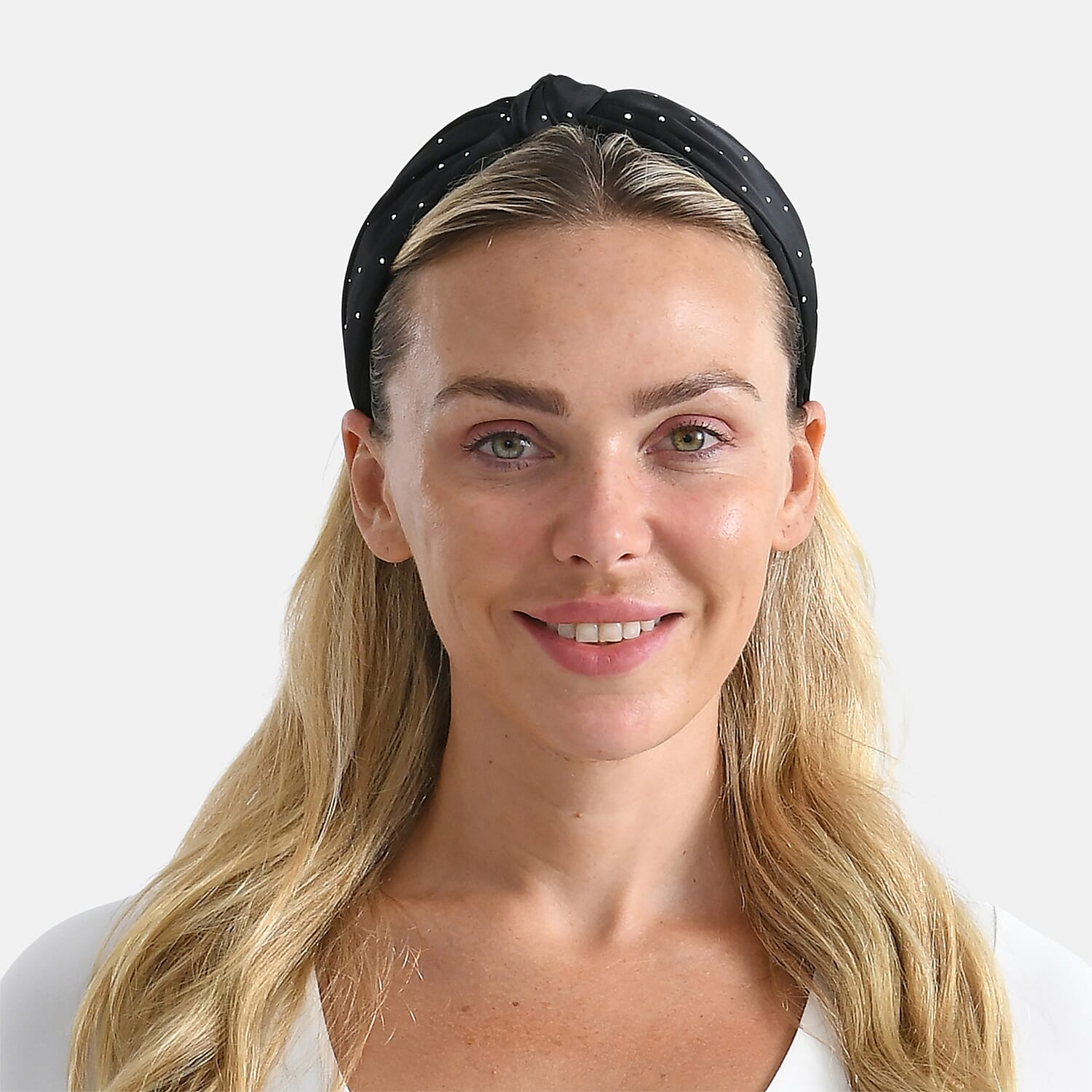 Tamsy Set of 3 Knotted Headband - Black, Grey & Cream