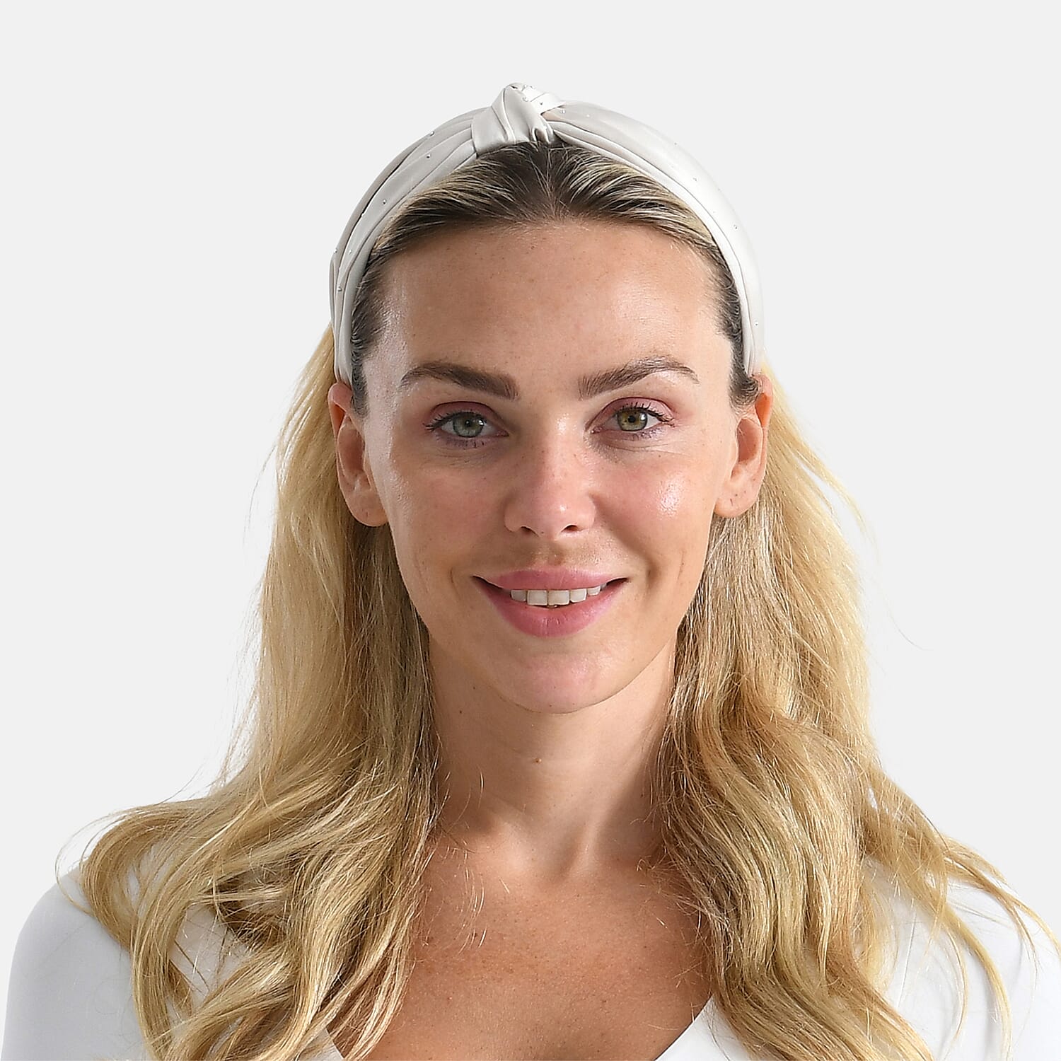 Tamsy Set of 3 Knotted Headband - Black, Grey & Cream