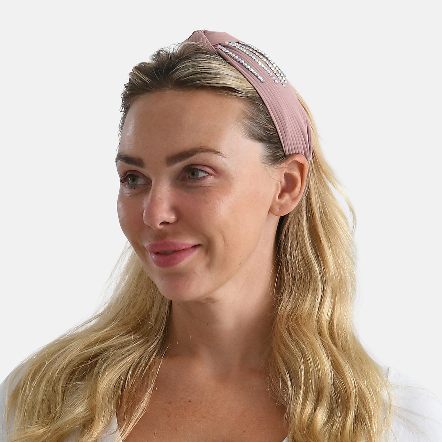 Tamsy Set of 3 Knotted Headband - Black, White & Pink