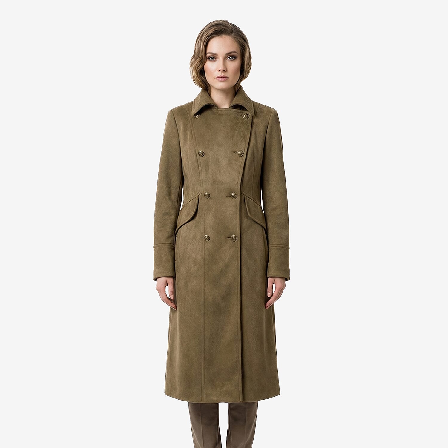 La Marey Signature Military Tailored Midi Coat