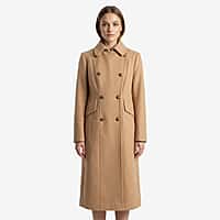 La Marey Signature Military Tailored Midi Coat (Size S) - Camel