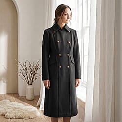 La Marey Signature Military Tailored Midi Coat