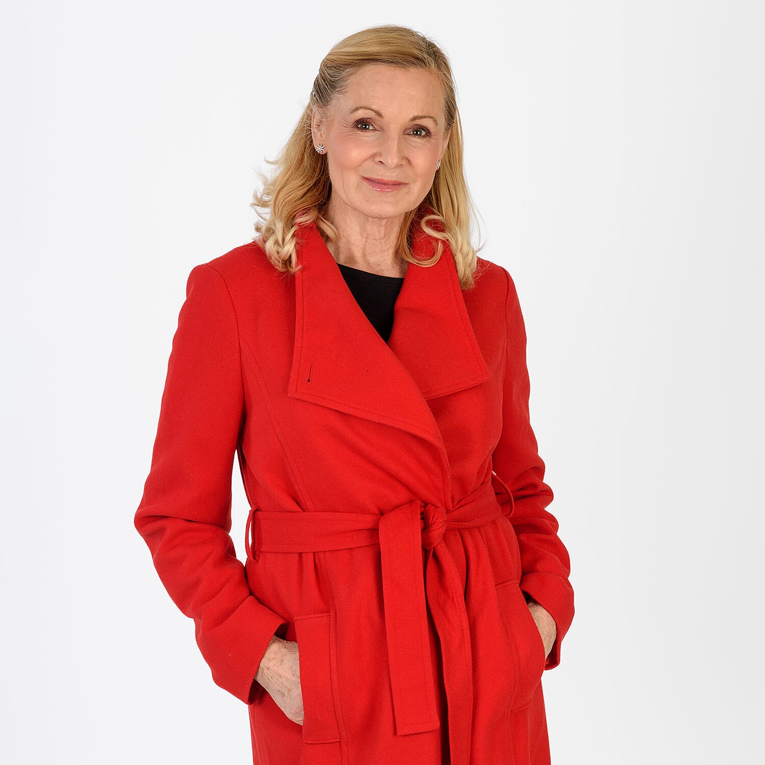 La Marey Signature Wrap Coat (Size M) - Red