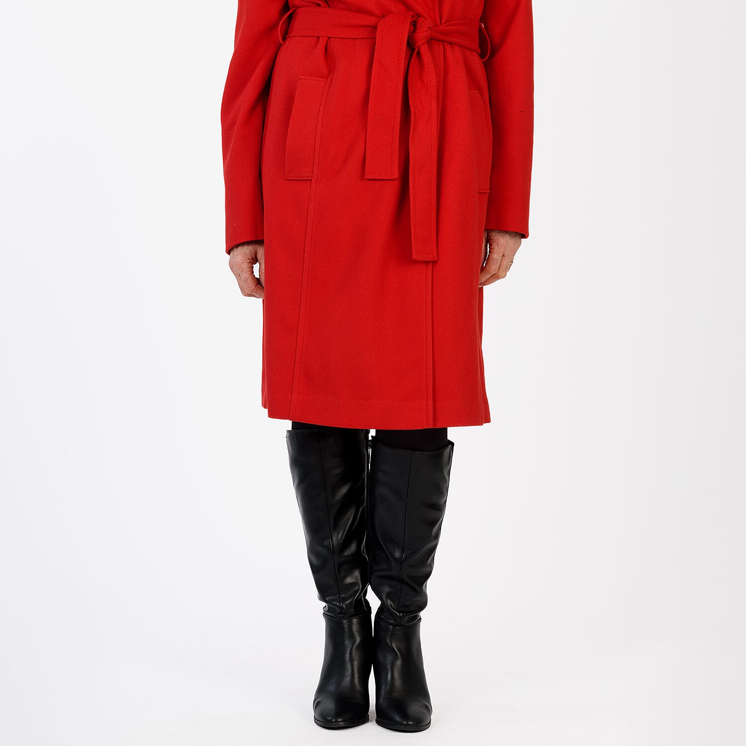 La Marey Signature Wrap Coat (Size M) - Red