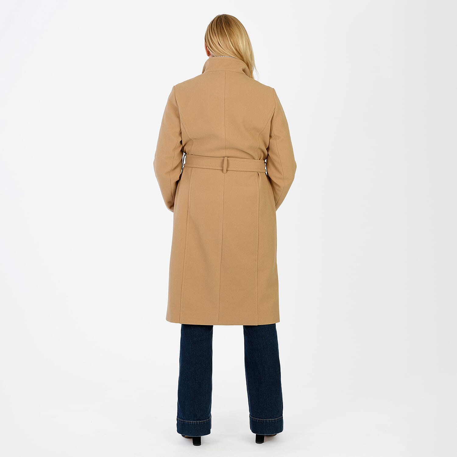 La Marey Signature Wrap Coat (Size L) - Camel