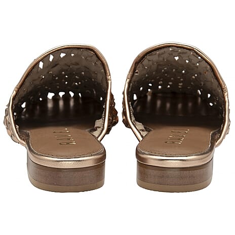 Ravel Women's Leather Anston Crochet Loafers (Size 8) - Rose Gold