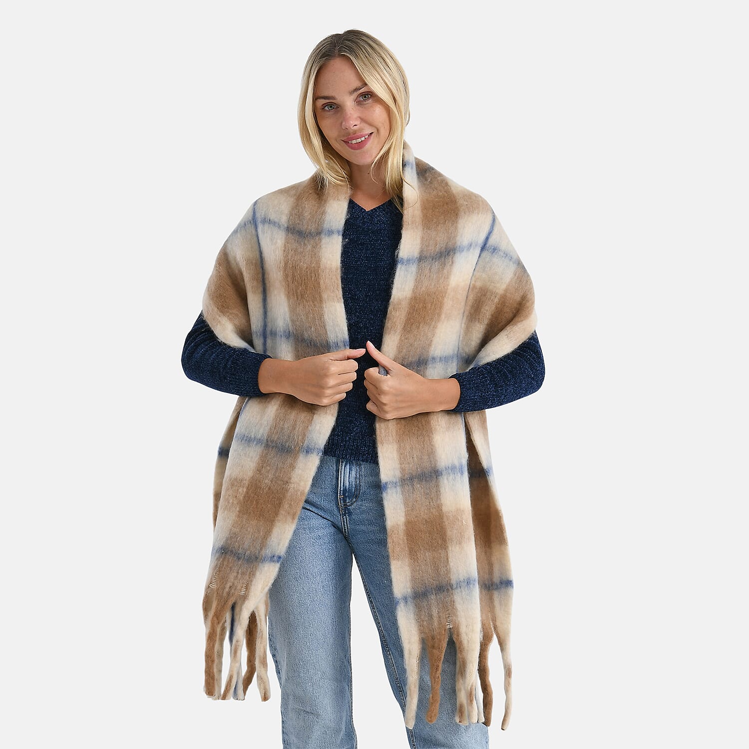 Styled By Printed Scarf (Size - One Size) - Yellow