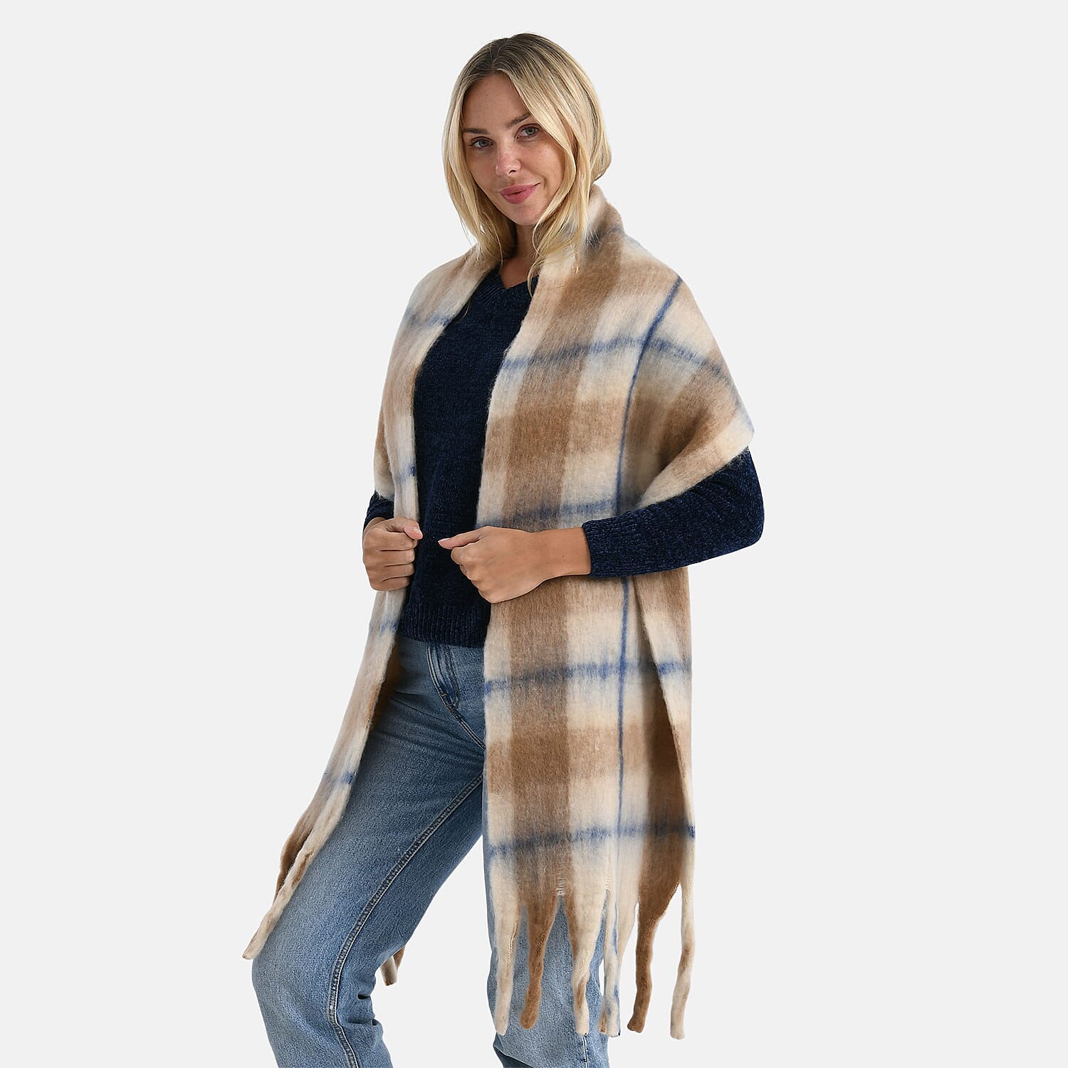 Styled By Printed Scarf (Size - One Size) - Yellow