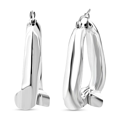 Thai Sterling Silver Hoop Earring with Clasp