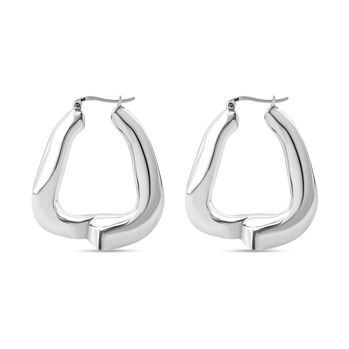 Thai Sterling Silver Hoop Earring with Clasp