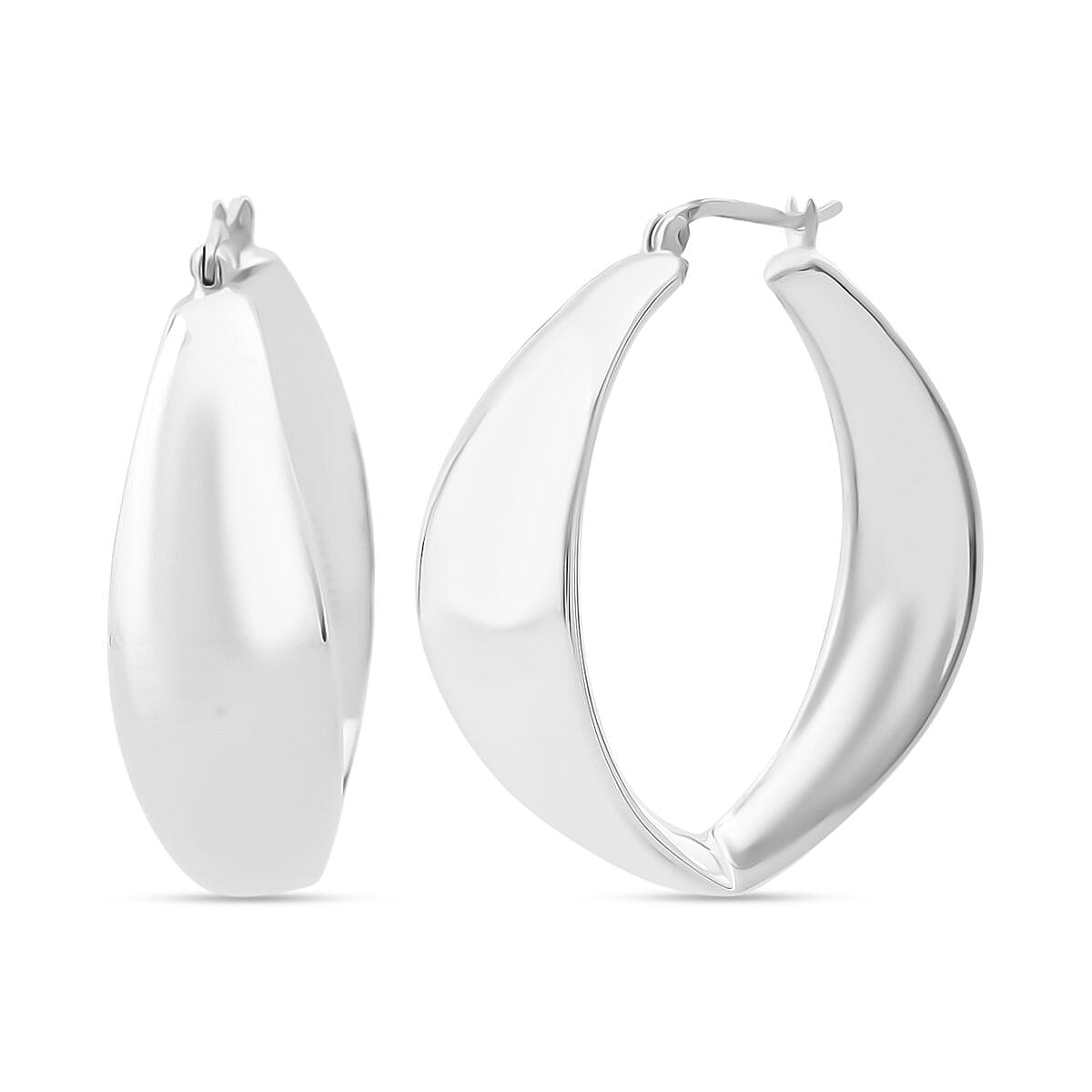 Thai Sterling Silver Hoop Earring with Clasp