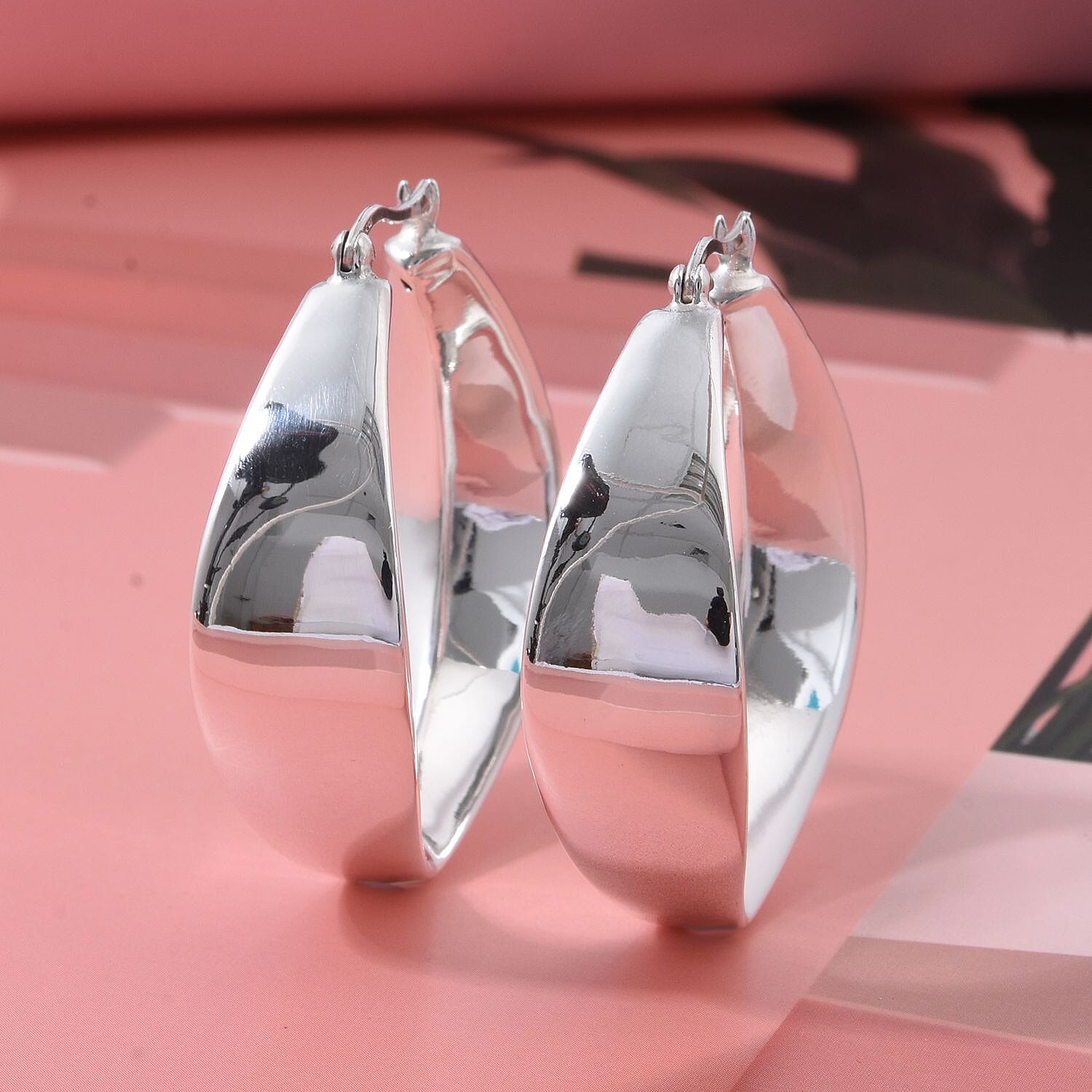 Thai Sterling Silver Hoop Earring with Clasp