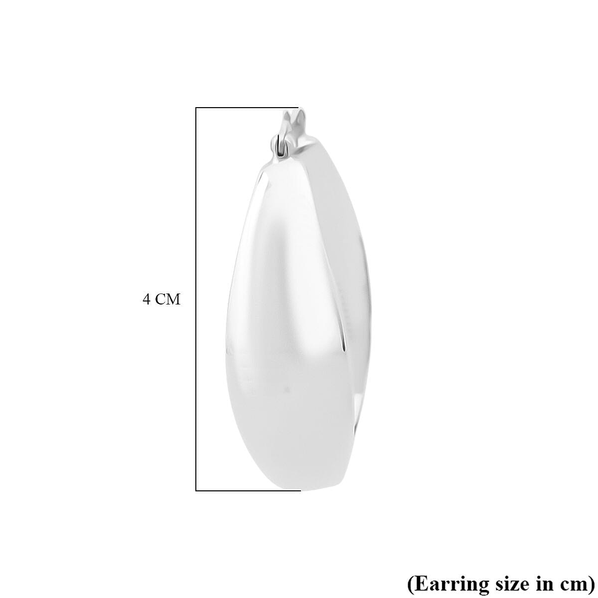 Thai Sterling Silver Hoop Earring with Clasp