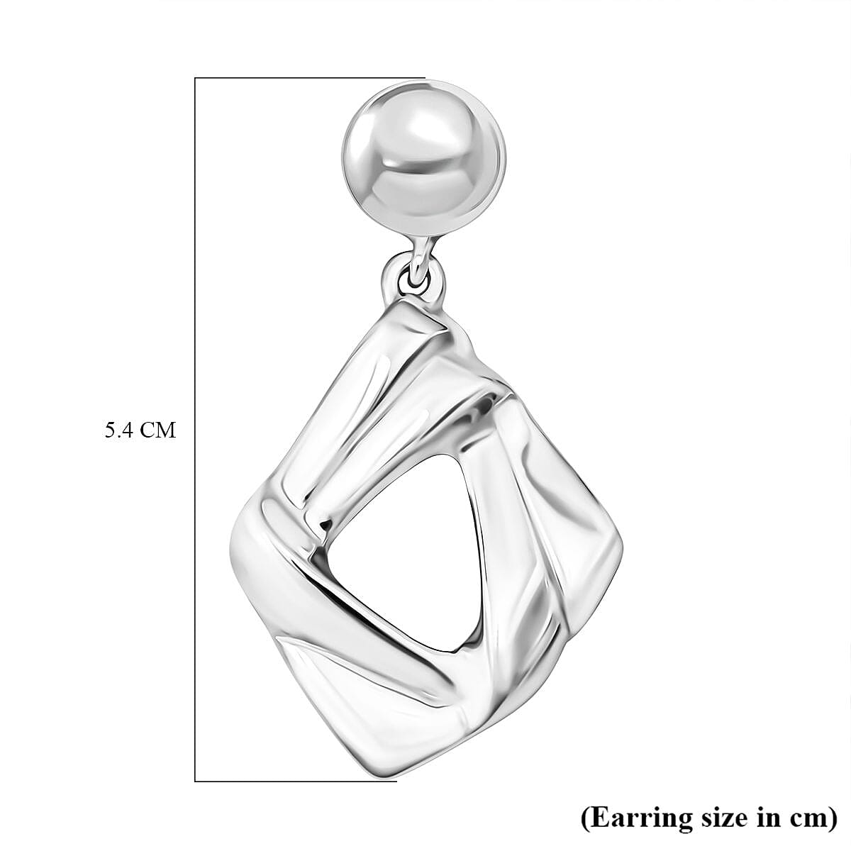 Thai Sterling Silver Dangle Earring with Push Back