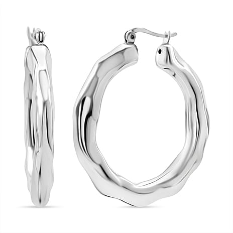 Thai Sterling Silver Hoop Earring with Clasp