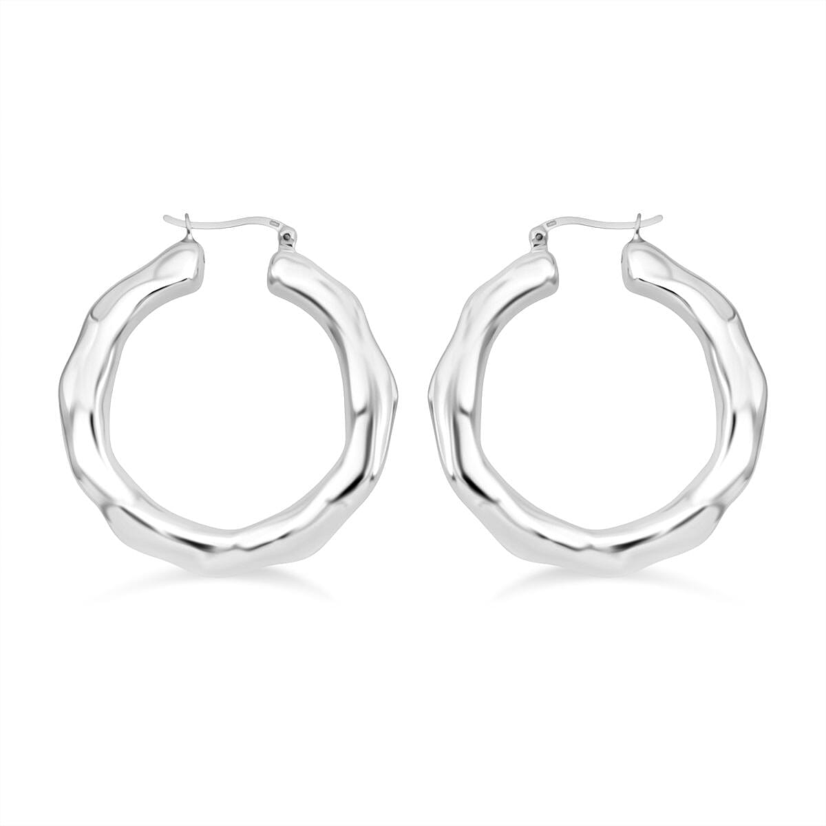 Thai Sterling Silver Hoop Earring with Clasp