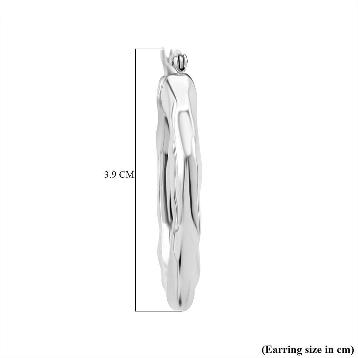Thai Sterling Silver Hoop Earring with Clasp