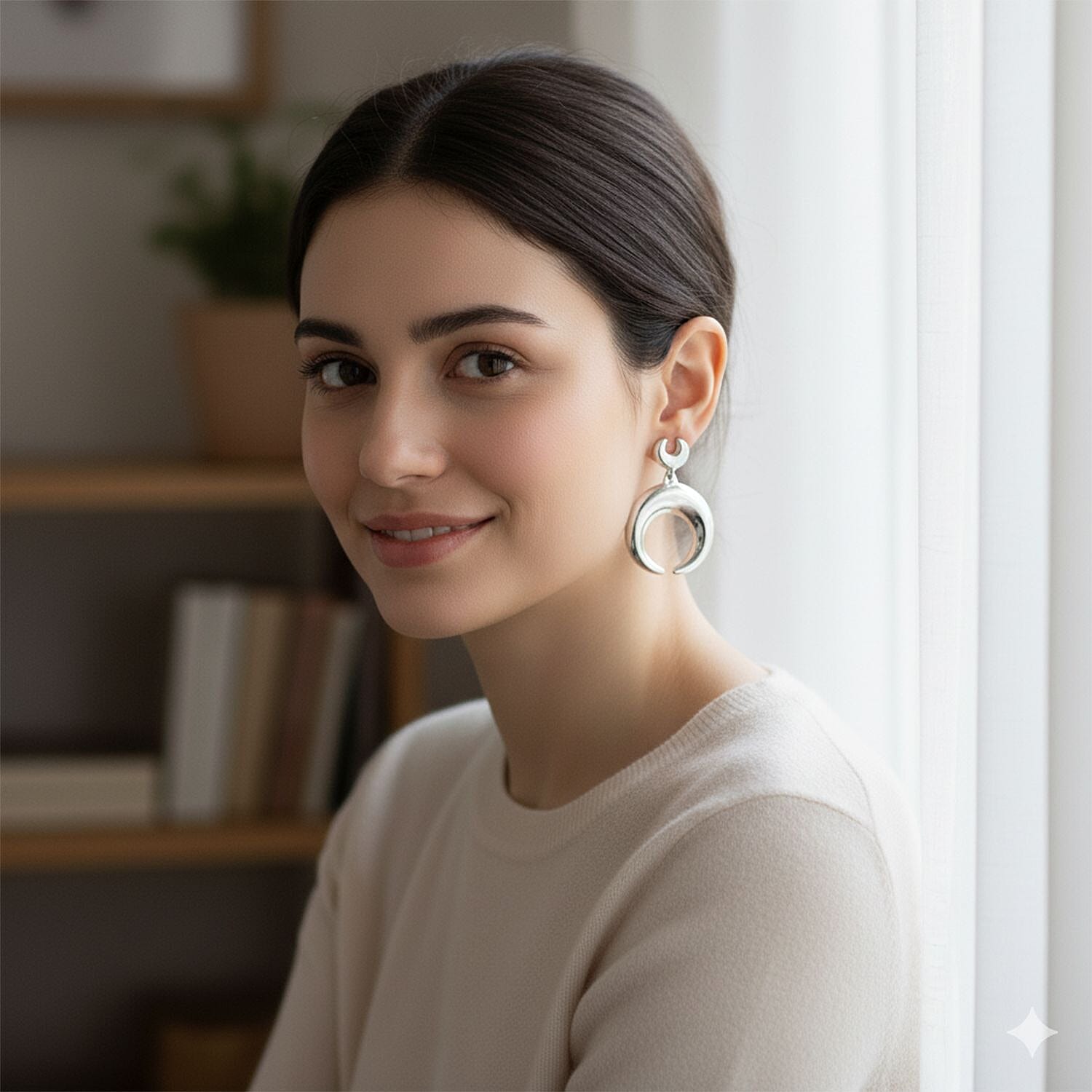 Thai Sterling Silver Earring with Push Back, Silver Wt. 10.80 Gms.