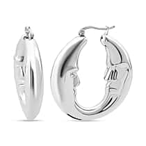 Thai Sterling Silver Hoop Earring with Clasp