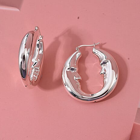 Thai Sterling Silver Hoop Earring with Clasp