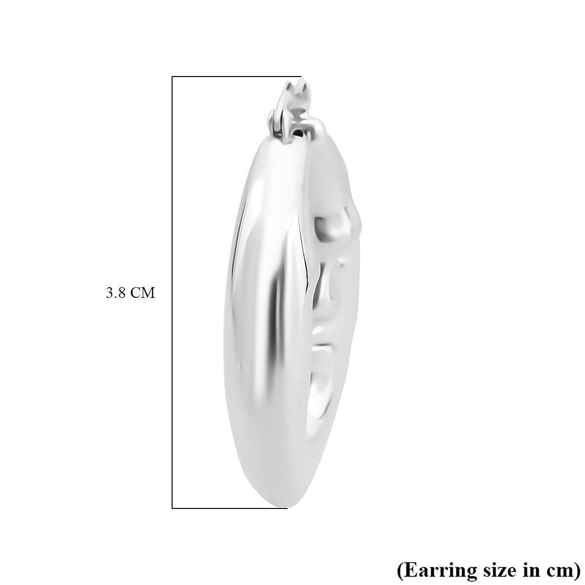 Thai Sterling Silver Hoop Earring with Clasp