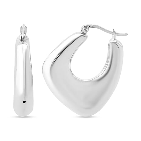 Thai Sterling Silver Hoop Earring with Clasp