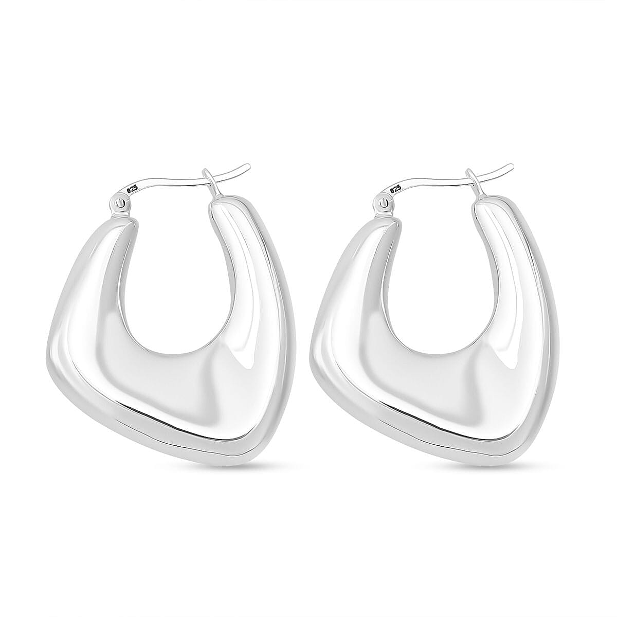 Thai Sterling Silver Hoop Earring with Clasp