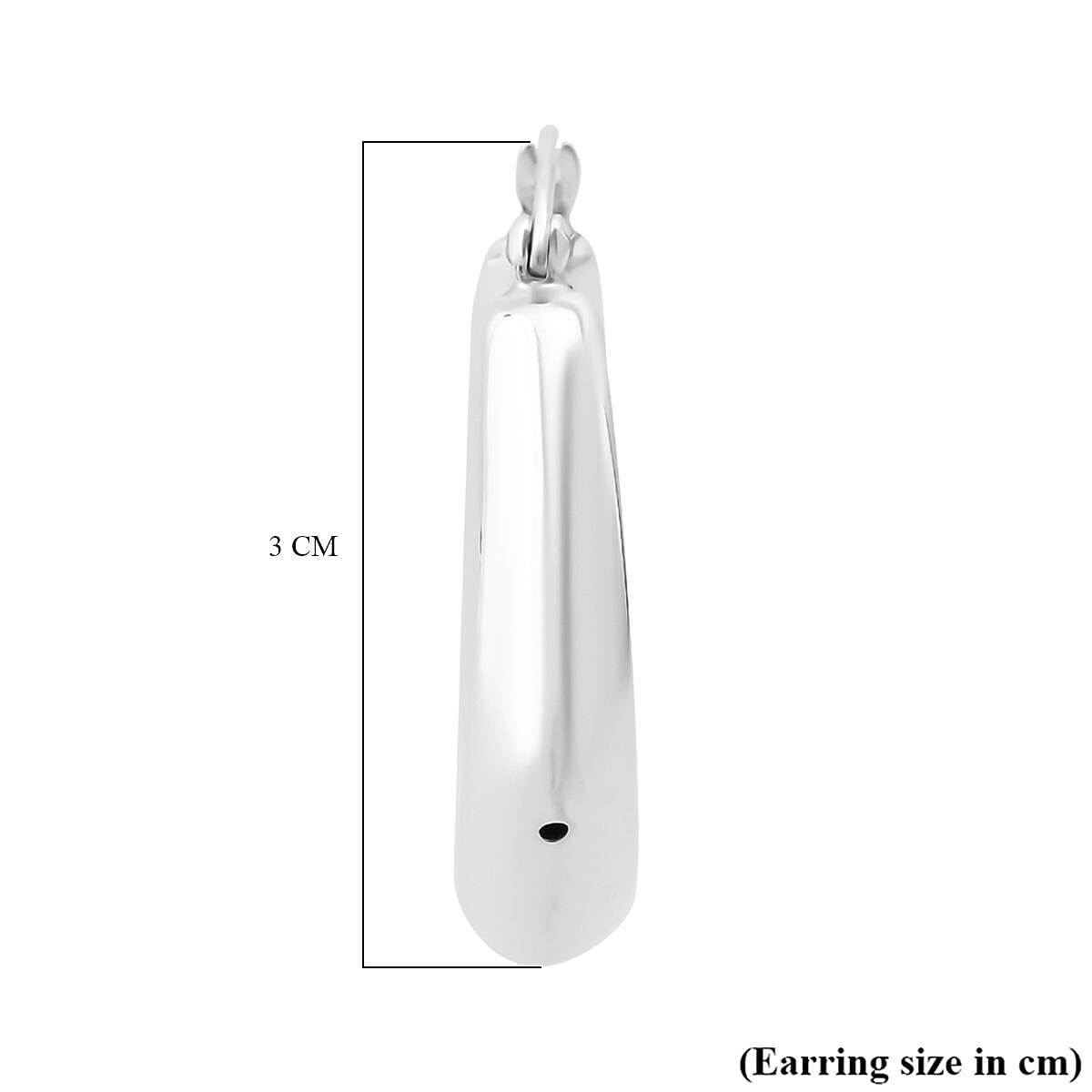 Thai Sterling Silver Hoop Earring with Clasp