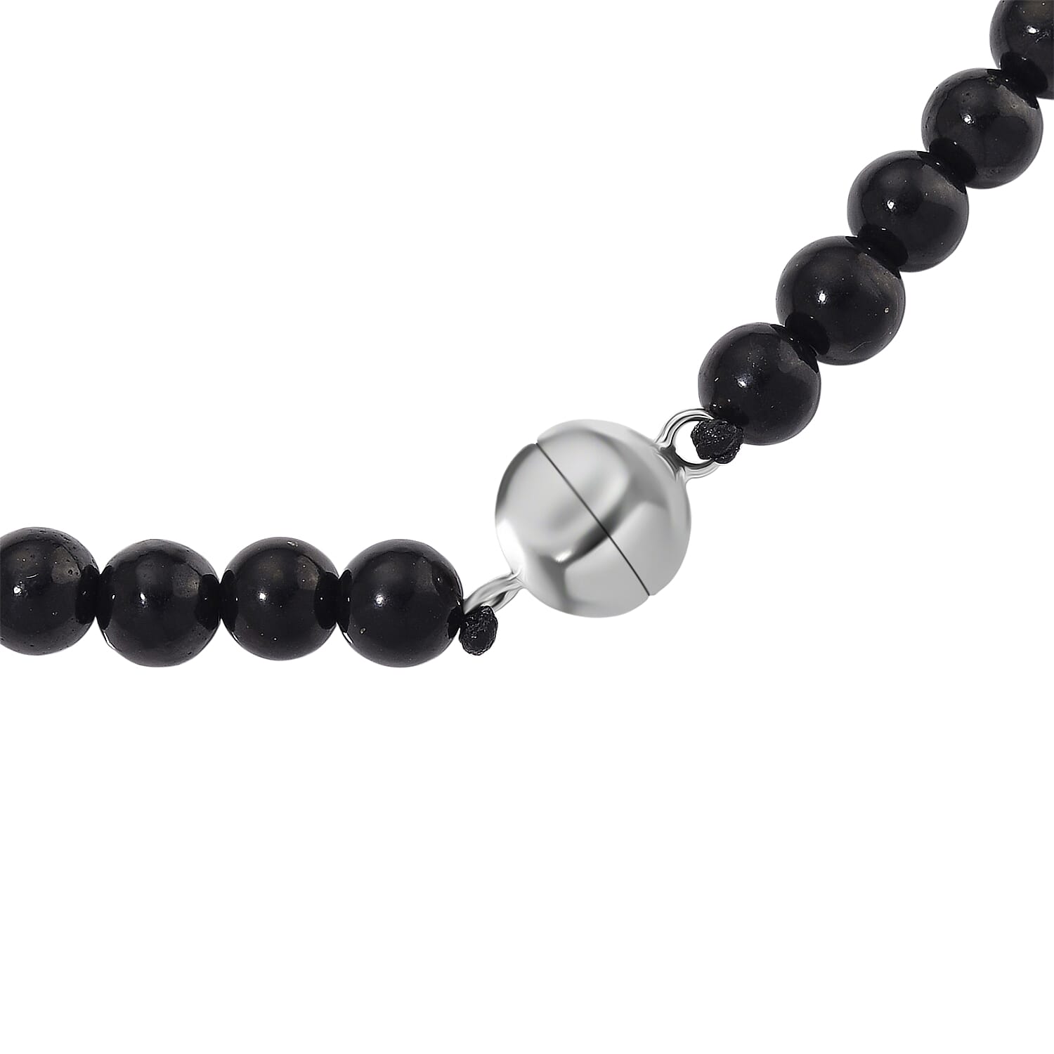 D'joy Natural Shungite Dragon and Phoenix Necklace (Size 20) in Rhodium Overlay Sterling Silver 254.55 Ct.