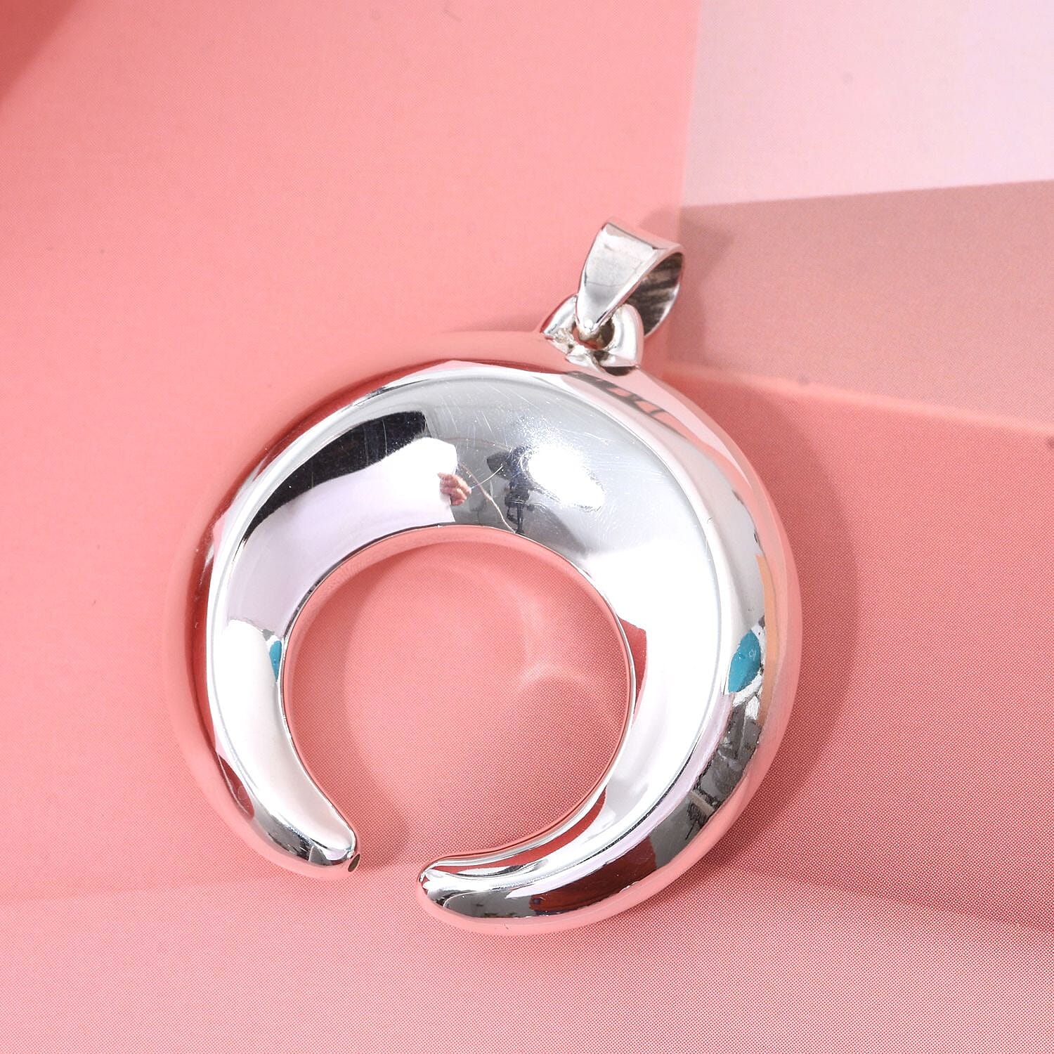 Sterling Silver Crescent Moon Pendant