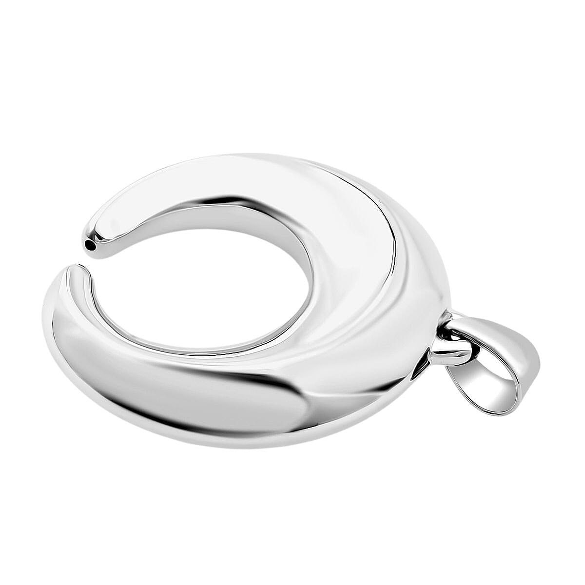 Sterling Silver Crescent Moon Pendant