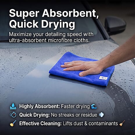 Shelby Pack of 5 Microfibre Cloth