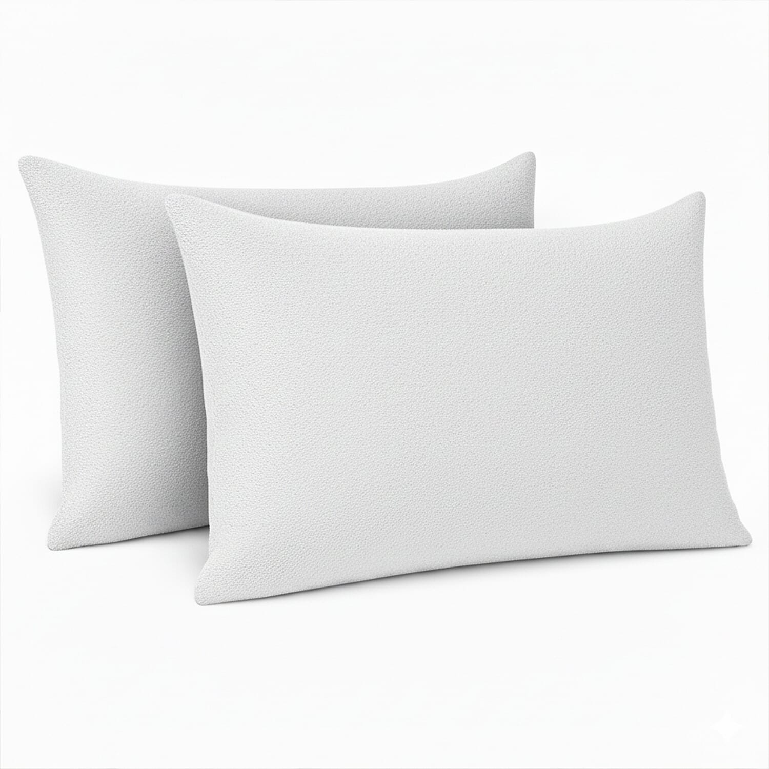 Set of 2 Terry Towelling Water Proof Pillow Protectors (74x48cm) - White