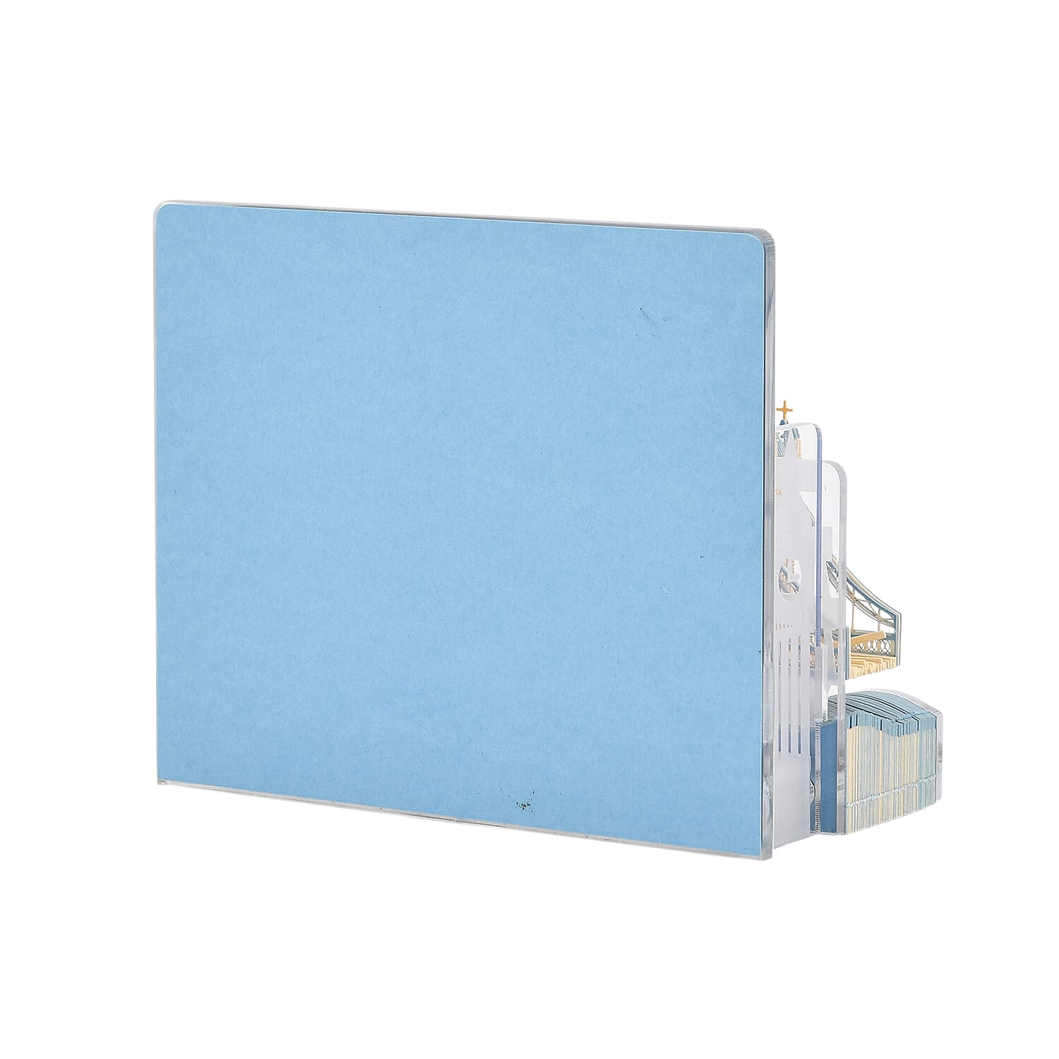 LIVMORE 2026 London Bridge Sculpture Calendar & Acrylic Pen Holder - Grey