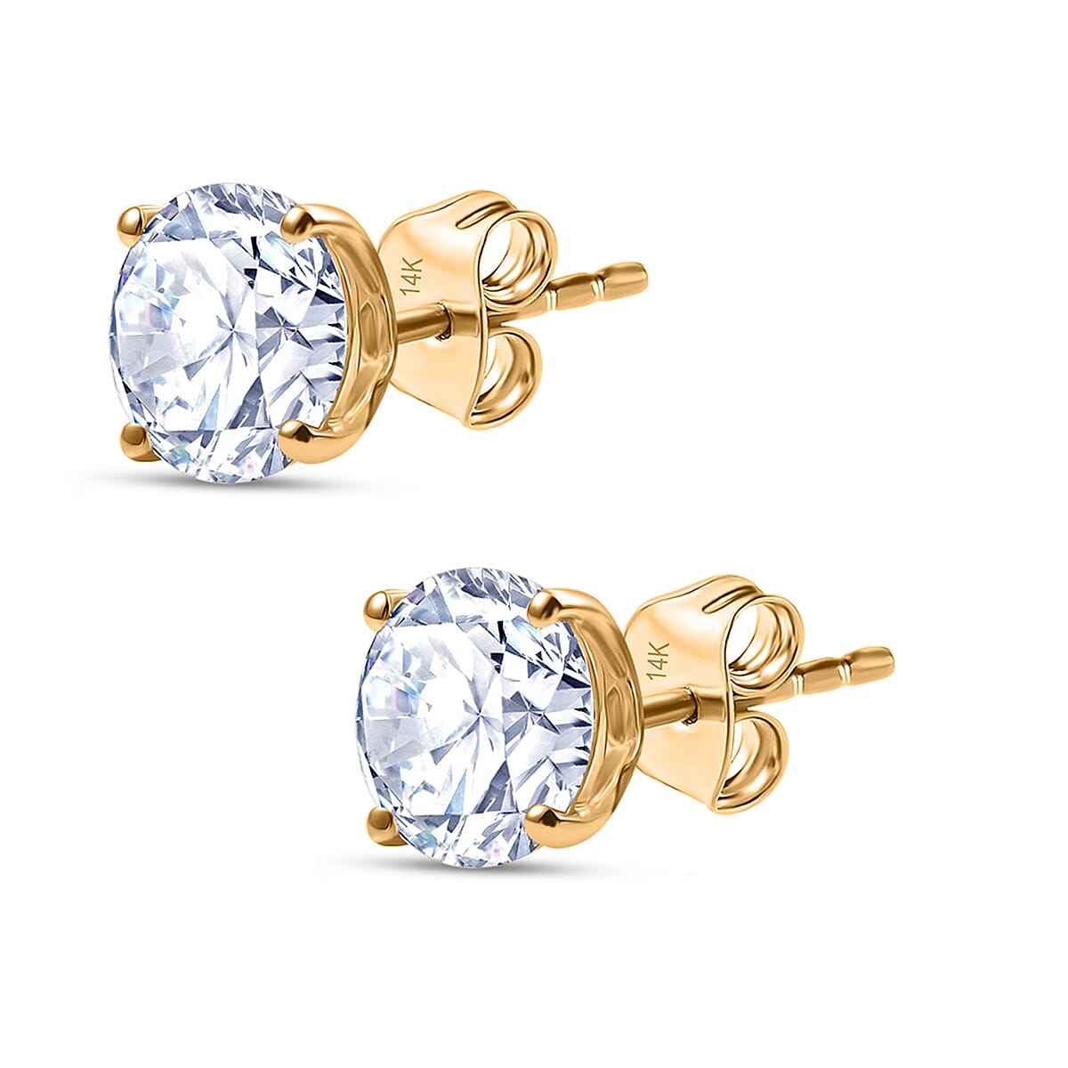 NY CloseOut-14K Yellow Gold SGL Certified Lab Grown Diamond (SI-GH) Studs 3.00 Ct.