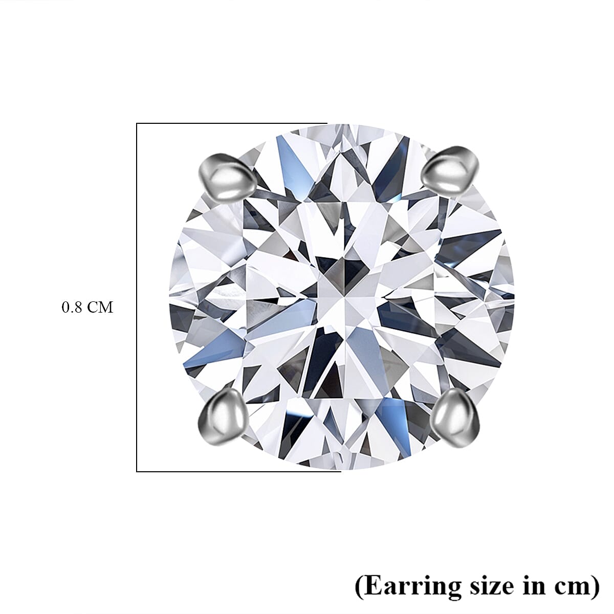 Luxuriant NY CloseOut - 14K White Gold SGL Certified Lab Grown Diamond (SI-GH) Studs Earrings 3.00 Ct.