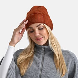 La Marey Beanie Hat with Rhinestones