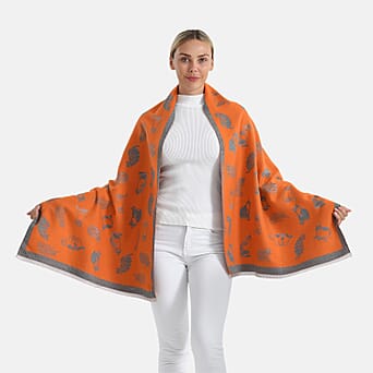 https://tjcuk.sirv.com/Products/82/4/8249822/Closeout-Deal-Cat-Pattern-Scarf-180-x-67-cm-Orange-Grey_8249822.jpg?w=342&h=342