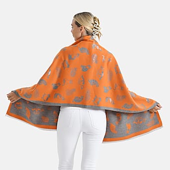 https://tjcuk.sirv.com/Products/82/4/8249822/Closeout-Deal-Cat-Pattern-Scarf-180-x-67-cm-Orange-Grey_8249822_1.jpg?w=342&h=342