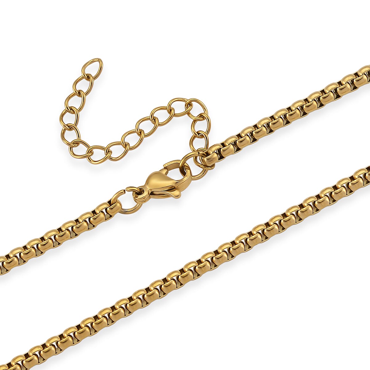 Cross Necklace (Size - 24 - 2 Ext) in Yellow Gold Plated