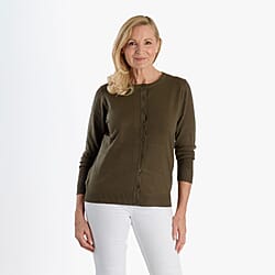 Pure And Natural Crew Neck Cardigan 