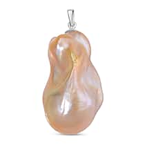 RHAPSODY - 950 Platinum AAAA Golden Baroque Pearl Pendant