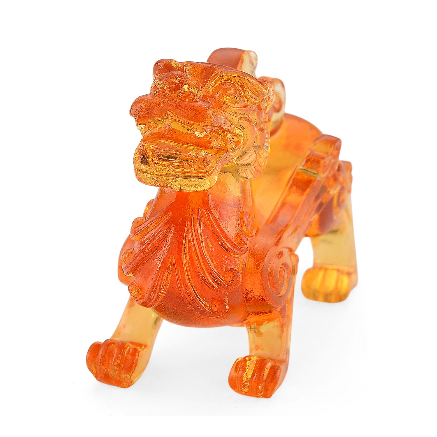 Golden Colour Murano Style Glass Figurine 370.00 Ct.