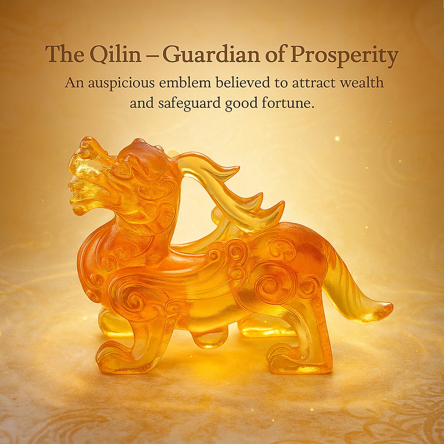 Golden Colour Murano Style Glass Figurine 370.00 Ct.