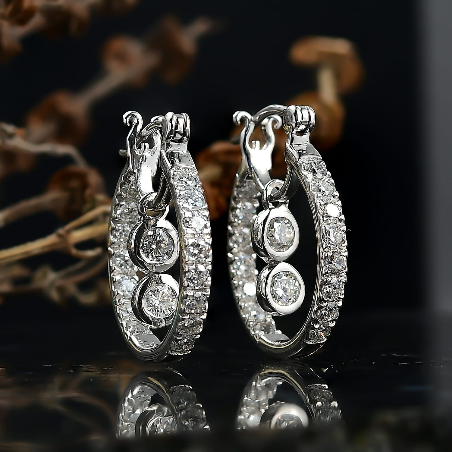 D'Joy Moissanite Earring with Clasp