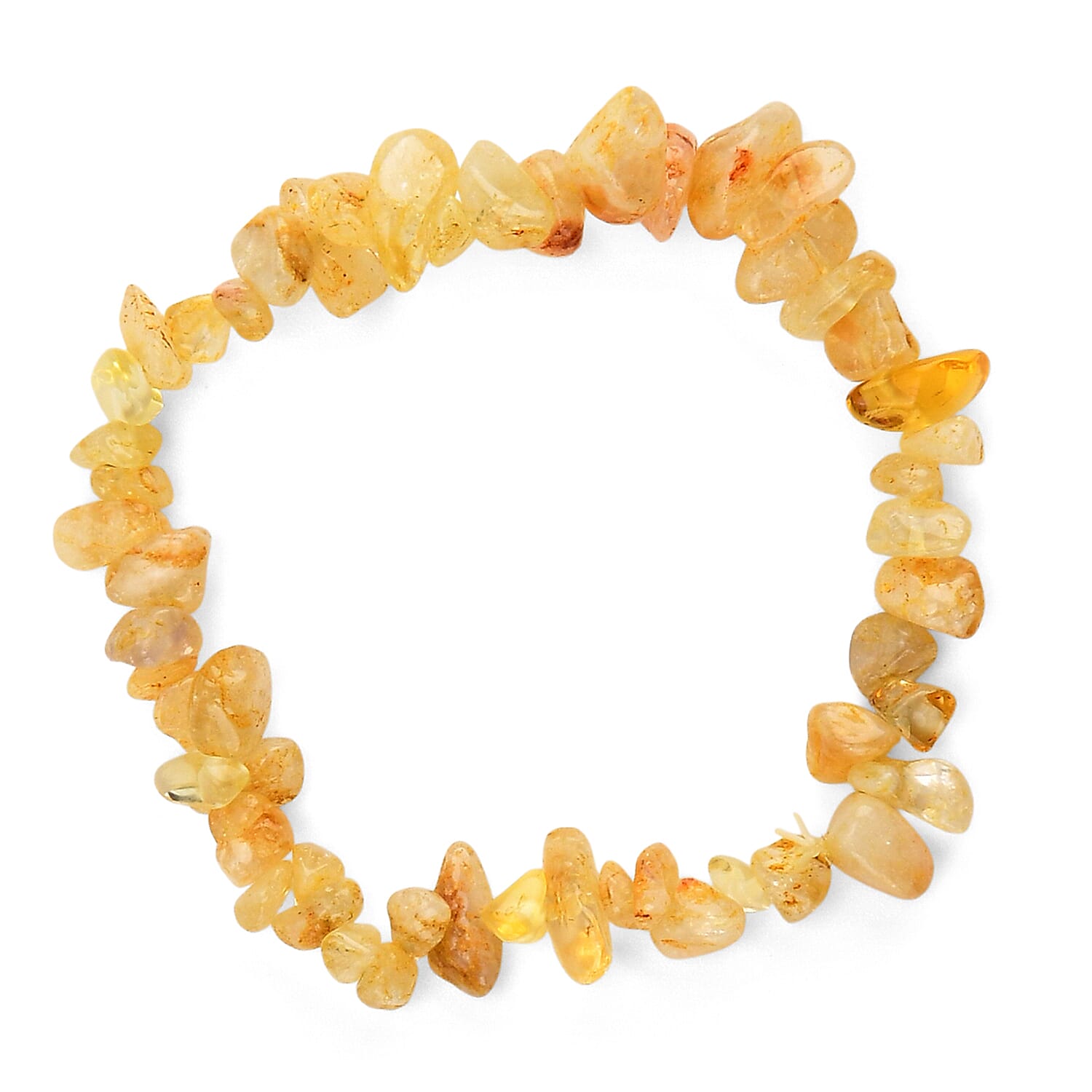 2-Piece Citrine Crystal Turtle with Matching Bracelet - Yellow
