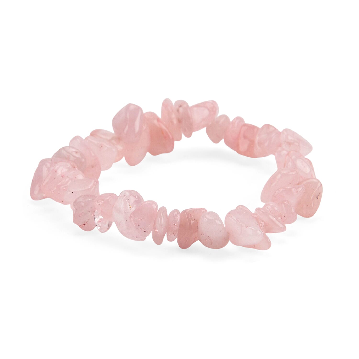 2-Piece Rose Quartz Crystal Turtle with Matching Bracelet - Pink